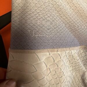 Niyama Sol Two-Tone Snakeprint Leggings in Lavender and Beige